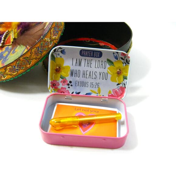 Personal Prayer Box Keepsake Trinket Jewelry Box for Storage Mementos Photos - Picture 8 of 9